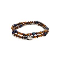 Bracelet Antracite Twist in Semiprecious stones TW15 OKUTO - TW15 OKUTO